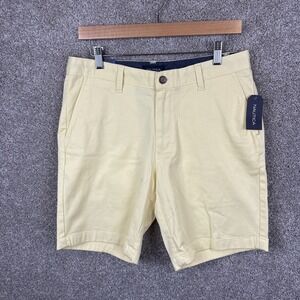 Nautica Deck Shorts 8.5"‎ Stretch Men's Size 30 Light Yellow NEW
